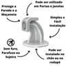 Kit 3un. Trava Porta Fixador Prendedor Porta Magnético Branco com Adesivo Resistente para Chão ou Ro - 2