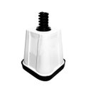 Ver imagem 2 de Pés Com Rodízio Para Fogão Freezer e Geladeira 4 Und Branco