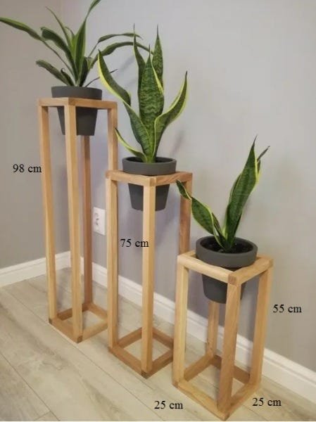 Floreira-Estante-Pedestal-Flores-Vasos-Enfeite-Decoração Mod126 - 5