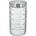 Ver imagem 1 de Pote Hermético de Vidro 1,5L Transparente 22x11x11cm Mantimentos Cozinha Tampa