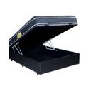 Ver imagem 1 de Cama Box Baú Casal Colchão Molas Ensacadas + Box Preta