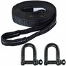 Cinta Fita para Reboque 5 Ton X 4 Mts com Duas Manilhas 1/2" Black Edition - 4x4 Off Road Trilhas - 1