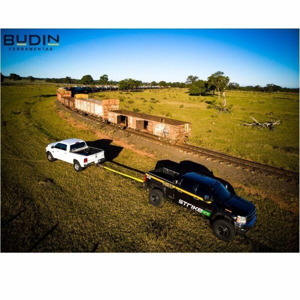 Cinta Fita para Reboque 5 ton x 4 mts com duas manilhas 1/2" Black Edition - 4x4 Off Road Trilhas - 10