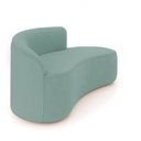 Ver imagem 5 de Sofá 3 Lugares Orgânico 180 Cm Morgan Veludo/cotelê Menta D03 - D’Rossi
