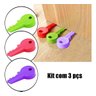 Kit 3 Aparador Peso Porta Silicone Divertido Decoração Chave - 1