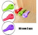 Ver imagem 1 de Kit 3 Aparador Peso Porta Silicone Divertido Decoração Chave