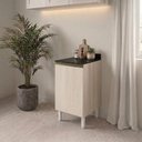 Ver imagem 7 de Balcão com Tampo 1 Porta MDF 40 cm Kali 1221822 Bianco Toq Nicioli