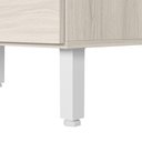 Ver imagem 6 de Balcão com Tampo 1 Porta MDF 40 cm Kali 1221822 Bianco Toq Nicioli