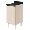 Ver imagem 1 de Balcão com Tampo 1 Porta MDF 40 cm Kali 1221822 Bianco Toq Nicioli