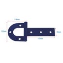 Ver imagem 2 de Dobradiça Porteira 290mm Nº 4 Aço Carbono Pintado São Romão