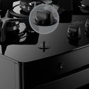 Ver imagem 6 de Fogão Consul 5 Bocas Preto com Mesa de Vidro e Grades Individuais de Ferro Fundido - Cfs5Vae