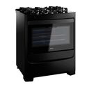 Ver imagem 2 de Fogão Consul 5 Bocas Preto com Mesa de Vidro e Grades Individuais de Ferro Fundido - Cfs5Vae