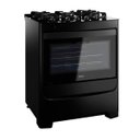 Ver imagem 2 de Fogão Consul 5 Bocas Preto com Mesa de Vidro e Grades Individuais de Ferro Fundido - Cfs5Vae