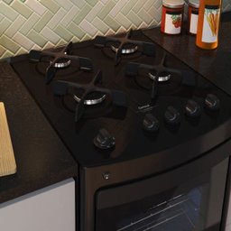 Fogão Consul 4 Bocas Preto com Mesa de Vidro e Grades Individuais de Ferro Fundido - Cfo4Vae - 5