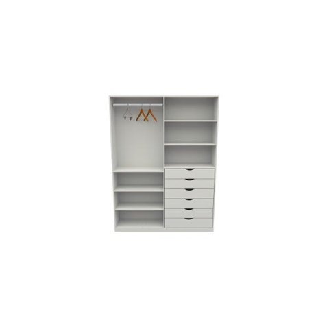 Armário Arara Gaveta Verônica M4 100% Mdf Roupeiro Closet