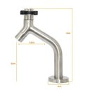 Ver imagem 2 de Torneira Mesa Bica Baixa Aço Inox 304 Escovado Água Fria Lavabo Lavatório Linha Stone