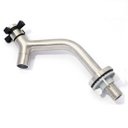 Ver imagem 3 de Torneira Mesa Bica Baixa Aço Inox 304 Escovado Água Fria Lavabo Lavatório Linha Stone