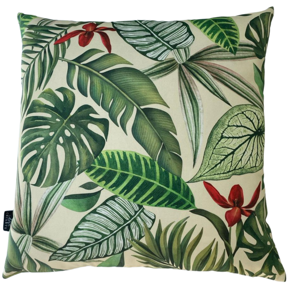 Almofada Cheia Waterhavana Impermeável Área Externa Folhas Verdes 43cmx43cm - 7