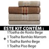Kit Toalha 4 Peças Banhão + Rosto + Piso 100% Algodão Prestige Emcompre Marcotex - 2