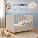 Ver imagem 7 de Berço Apolo 2 em 1 Pés de Madeira 100% MDF para Colchão 130x70