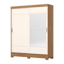 Ver imagem 1 de Guarda Roupa 2 Portas Deslizantes Nature/off White - Briz