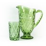 Conjunto Jarra Diamond De Vidro Verde 1200ml E 6 Copos 350ml - 2