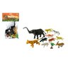 KIT 12 PEÇAS REINO ANIMAL -12 ANIMAIS SELVAGENS DE BORRACHA SORTIDOS - 1