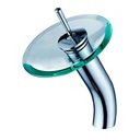Ver imagem 4 de Torneira Vidro Redondo com Misturador Monocomando Cascata Alta