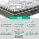 Ver imagem 2 de Cama Box Baú Viúvo e Colchão Ibiza Molas V-store 128x188x22 Cor:bege