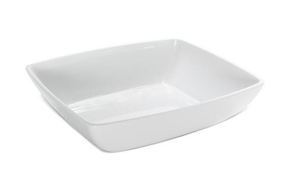 Travessa Retangularm Branca 41L Melamina Haus 53801/002 | MadeiraMadeira