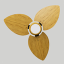 Ver imagem 4 de Ventilador de Teto Natuvent Dahlia Led 3 Pás Madeira Freijó 3000k Branco Quente, Luz Amarela 127v