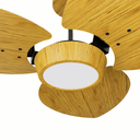 Ver imagem 2 de Ventilador de Teto Natuvent Dahlia Led 3 Pás Madeira Freijó 3000k Branco Quente, Luz Amarela 127v
