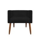 Ver imagem 3 de Banco Decorativo Nina Suede Preto - Dominic Decor