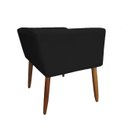 Ver imagem 2 de Banco Decorativo Nina Suede Preto - Dominic Decor