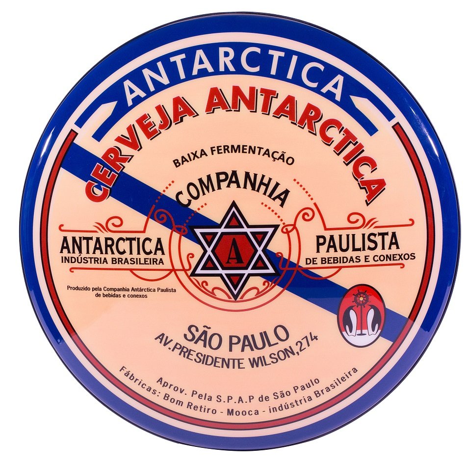 Luminoso de Parede Cerveja Antarctica Paulista para Bar, Garagem, Churrasqueira, Espaço Gourmet