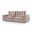 Ver imagem 2 de Sofá Retrátil e Reclinável Galliano 2,10m - Fortbello Estofados:rose