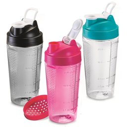 Garrafa Plástica Shakeira 820ML PET com Peneira S - 1