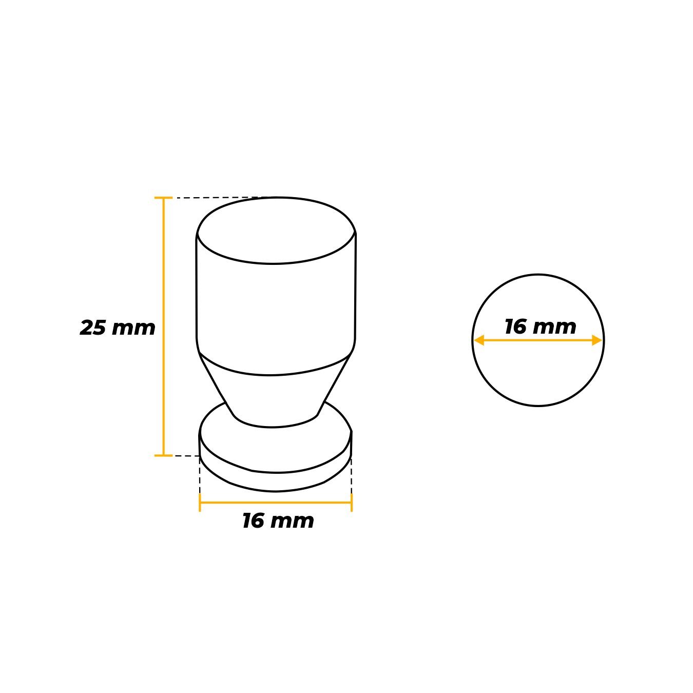 Puxador Duplo para Box na cor Cromado 10 Peças - 3