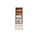 Ver imagem 3 de Paneleiro de Cozinha Denver Ph 3114 Torre Quente C/ 2 Portas 2 Gavetas e 2 Nichos P/ Forno 70cm