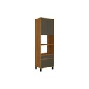 Ver imagem 1 de Paneleiro de Cozinha Denver Ph 3114 Torre Quente C/ 2 Portas 2 Gavetas e 2 Nichos P/ Forno 70cm