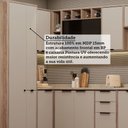 Ver imagem 3 de Cozinha Modulada Completa 8 Peças com Espaço para Forno e Micro-ondas com Tampo Aspen Luciane Móveis