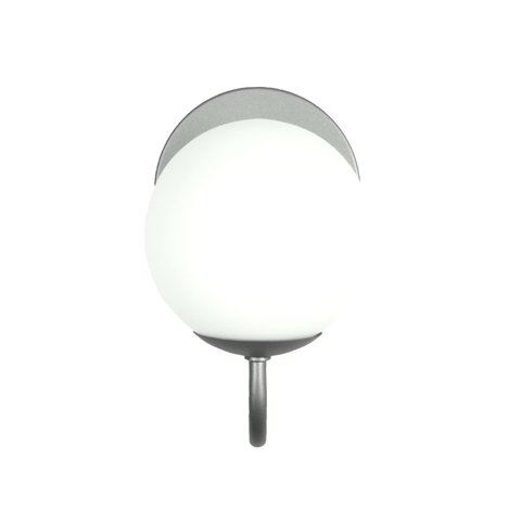 Arandela Luminária Ignis P Globo 12 Cm Moderno Prata 003