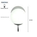Ver imagem 2 de Arandela Luminária Ignis P Globo 12 Cm Moderno Prata 003