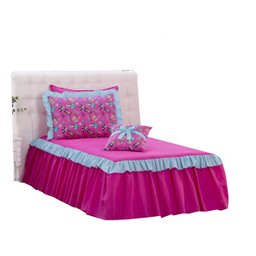 Kit Colcha Solteiro Barbie 03 peças - 2