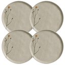 Ver imagem 1 de Jogo 4 Pratos Rasos Cerâmica 27cm Porto Brasil Campestre Stoneware Decorada