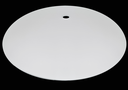 Ver imagem 1 de Vidro Curvo Tipo Bacia 25cm P/ Plafons C/ Furo Central 10mm