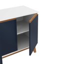 Ver imagem 3 de Aparador Kappesberg 4 Portas Branco/azul 156cm