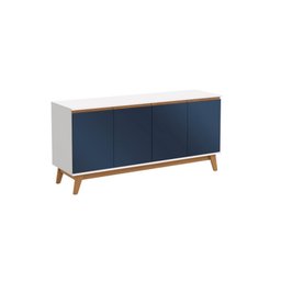 Aparador Kappesberg 4 Portas Branco/azul 156cm - 5