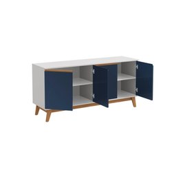 Aparador Kappesberg 4 Portas Branco/azul 156cm - 4