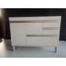 Gabinete para Pia de Cozinha 1,20m Donatello Branco Fosco 100% Mdf 15mm - 1